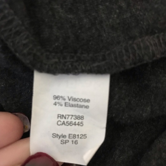 MADEWELL Swingy Tee Dress in Heathered Charcoal - Picture 5 of 6